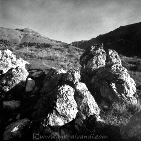 darabad montain rocks, developing with monobath solution